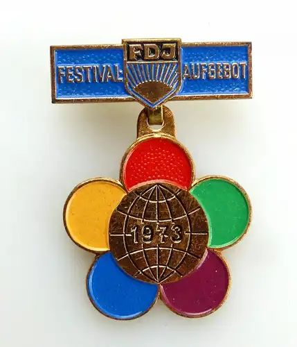 #e5314 DDR Abzeichen: FDJ Festival - Aufgebot 1973