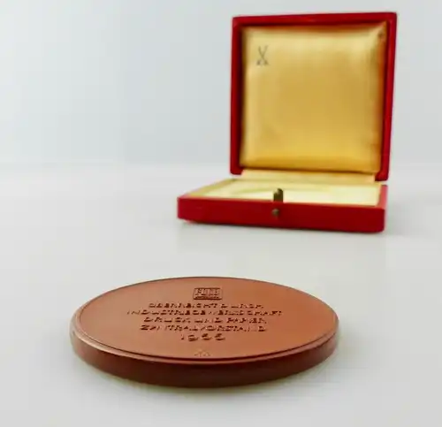 e12150 Meissen Medaille Böttger Steinzeug 1966 in OVP Industriegewerkschaft FDGB