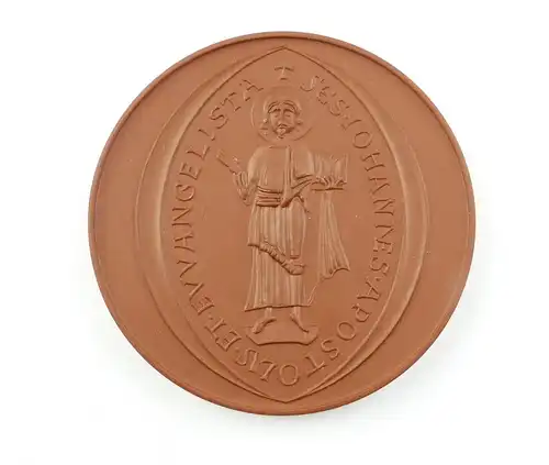 e12128 Meissen Medaille Hochstift Meissen 1976 Böttger Steinzeug