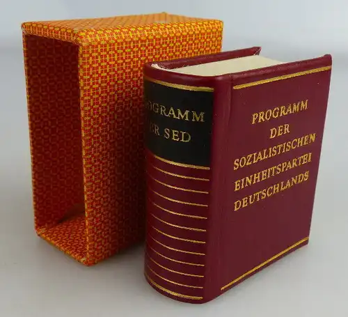 Minibuch: Programm der SED Offizin Andersen Nexö 1977 Buch1542