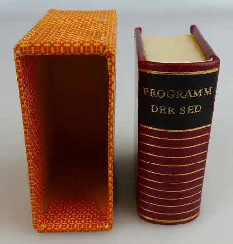 Minibuch: Programm der SED Offizin Andersen Nexö 1977 Buch1542