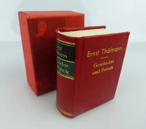 Minibuch Ernst Thälmann Geschichte und Politik bu0379