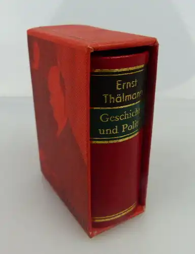 Minibuch Ernst Thälmann Geschichte und Politik bu0379