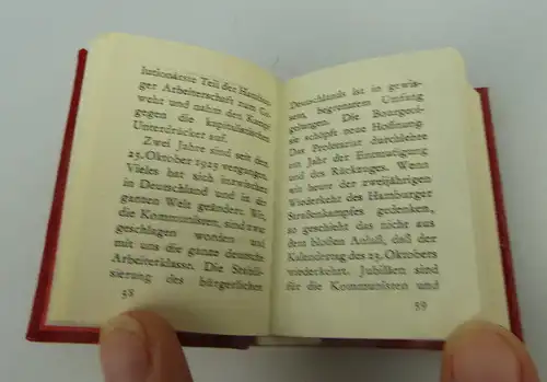 Minibuch Ernst Thälmann Geschichte und Politik bu0379