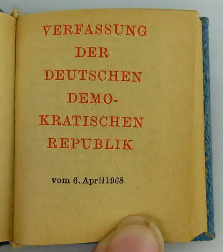 Minibuch: Verfassung der DDR vom 6. April 1968 Anläßlich des 20. Jahres Buch1560