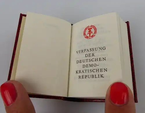 Minibuch: Verfassung der deutschen demokratischen Republik 2. Auflagen bu0315
