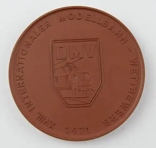 e12256 Meissen Medaille XVIII Internationaler Modellbahn Wettbewerb DMV 1971