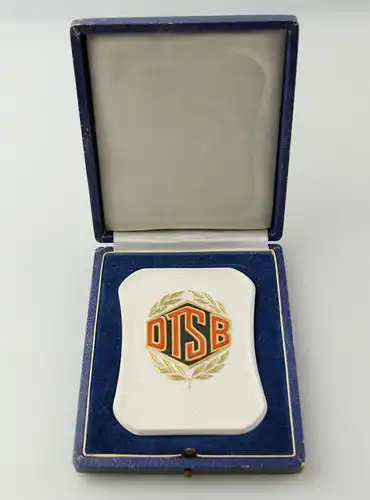 e12249 Meissen Plakette in Sportfreundschaft überreicht vom Präsidium des DTSB