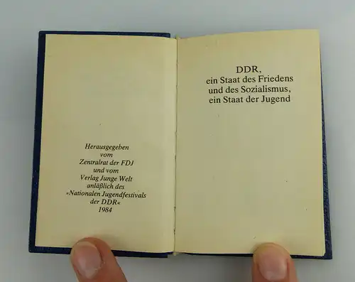 Minibuch: DDR ein Staat des Friedens und des Sozialismus  FDJ, e017