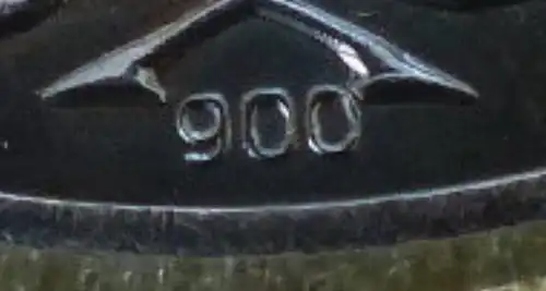 Verdienstmedaille der NVA 900 Silber, 1960-68 vgl. Band I Nr. 146 d Punze 6