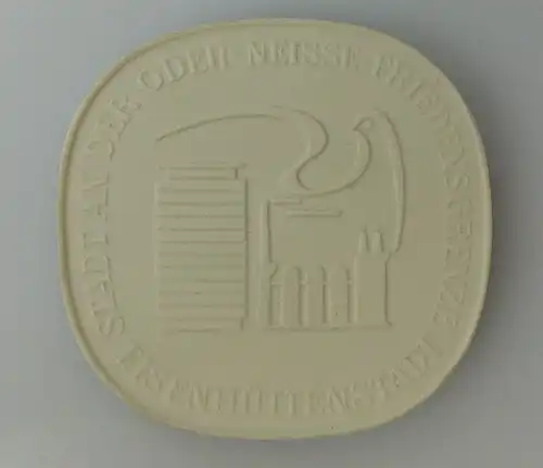 Meissen Medaille: Eisenhüttenstadt Stadt der Oder-Neisse-Friedensgrenze...bu0604