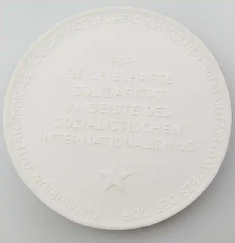 e12301 Große Meissen Medaille Kuratorium für beispielhafte Solidarität DDR