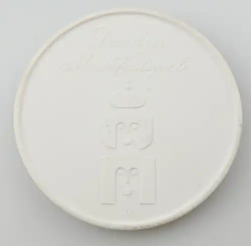e12303 Original alte Meissen Medaille Dresdner Musikfestspiele weiß