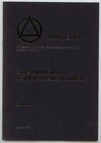 BULLETIN Schweiz Arbeitsgemeinschaft Herbst 1975