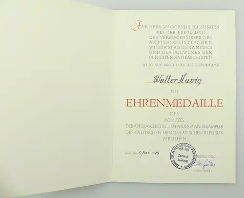 e12348 Urkunden Oberstleutnant Signal DDR 25 Ehrenmedaille FDJ treue Dienste MdI