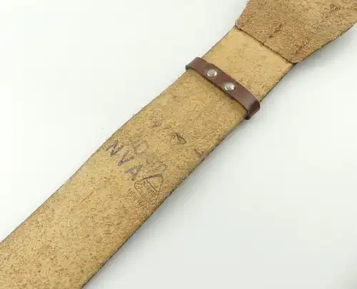 e12366 Original Offizier Koppel NVA DDR Ledergürtel Zweidorn 90 cm