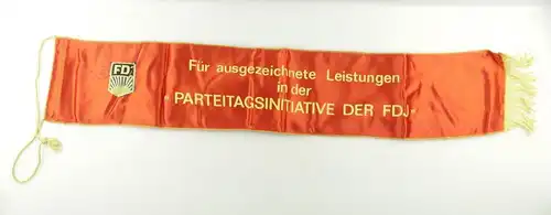 e12386 Originalstück Großer Fahnen Wimpel FDJ Zu Ehren des IX Parteitages SED