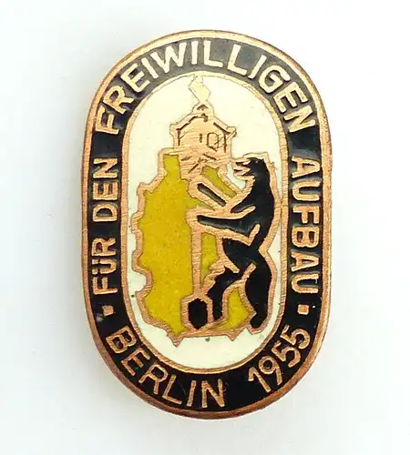 #e5745 Abzeichen für den freiwilligen Aufbau Berlin 1955 bronzefarben