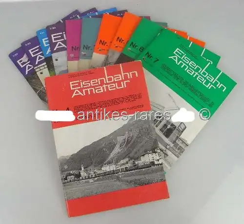 Konvolut 11 Zeitschriften: Eisenbahn Amateur
