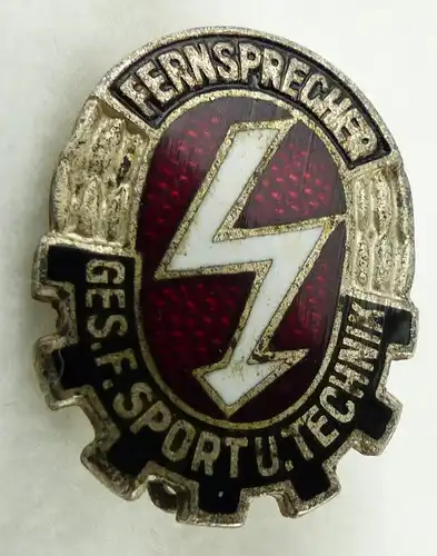 GST655b-2 vgl. Band VII Nr. 655b Silber Fernsprech Leistungsabzeichen 1958-1964