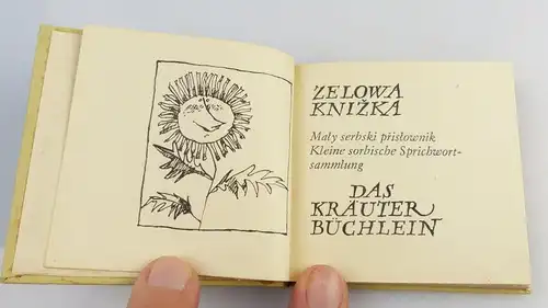 Minibuch: Das Kräuterbüchlein, VEB Domowina Verlag 1979 /r135