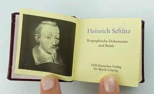 Minibuch: Heinrich Schütz biographische Dokumente und Briefe e234