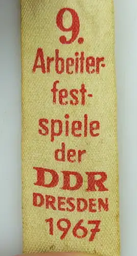 Abzeichen 9. Arbeiterfestspiele der DDR Dresden 196 Orden1010