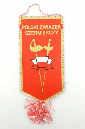 #e6364 Original alter Wimpel aus Polen Polski Zwiazek Szermierczy