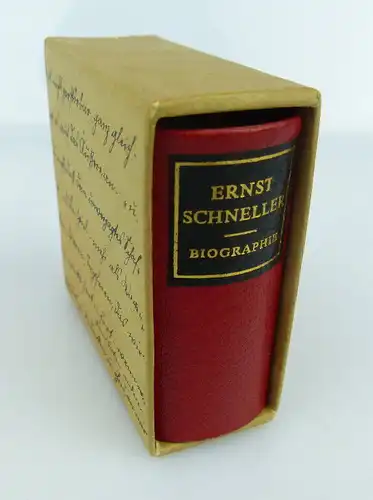 Minibuch Ernst Schneller Eine Biographie Verlag Zeit im Bild bu0875