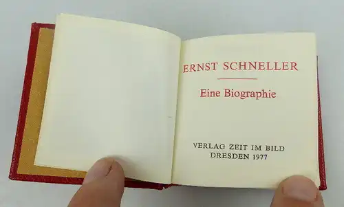 Minibuch Ernst Schneller Eine Biographie Verlag Zeit im Bild bu0875