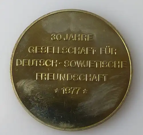 Medaille : 30 Jahre Gesellschaft für Deutsch-Sowjetische Freundschaft 1977 /r357
