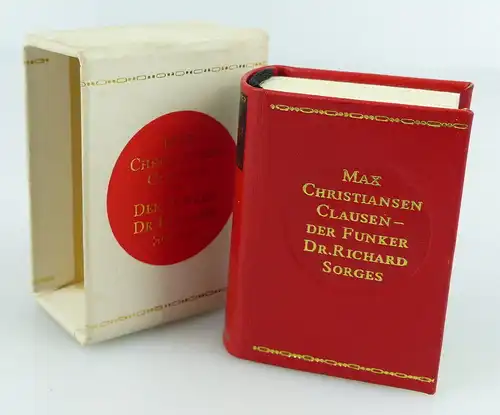 Minibuch Max Christansen Clausen Der Funker Dr.Richard Sorges Leipzig 82 r156