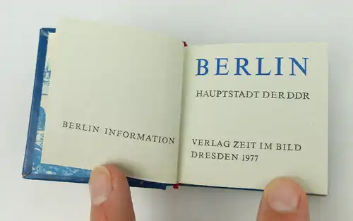 Minibuch: Berlin Hauptstadt der DDR Verlag Zeit im Bild bu0928