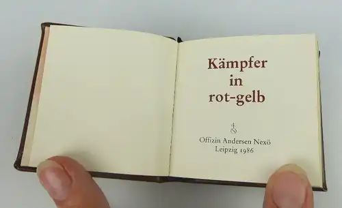 Minibuch: Kämpfer in rot-gelb Offizin Andersen Nexö Leipzig 1986 bu0712