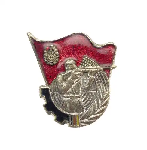 #e6888 DDR Leistungsabzeichen für Sportschießen in Silber emailliert 1954-60