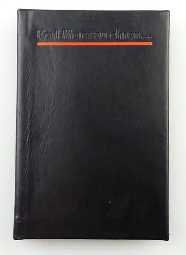e11235 Minibuch Grafiken und Plakate Karl Marx zu Ehren Dietz Verlag 1983