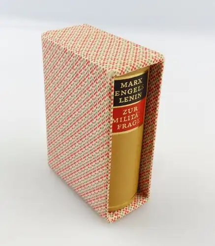 #e5435 Minibuch: Zur Militärfrage Marx Engels Lenin 1982 Offizin Andersen Nexö