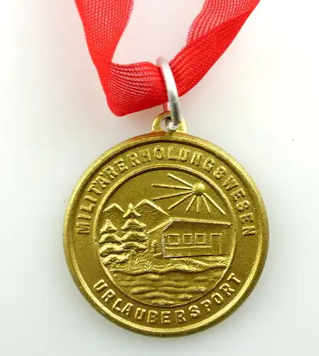 #e4155 DDR Medaille Militär - Erholungswesen Urlaubersport Sieger