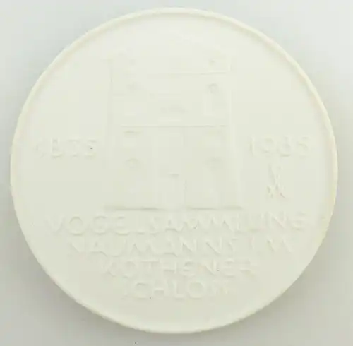 e11802 Meissen Medaille Vogelsammlung Naumanns im Köthener Schloss 1985