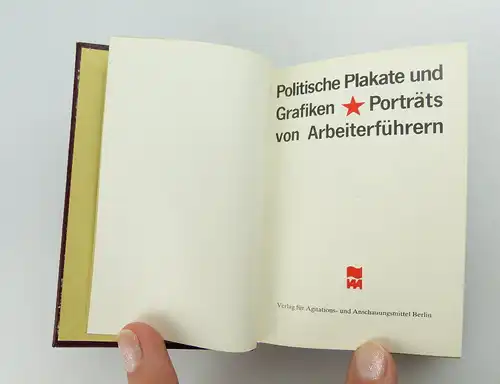 Minibuch: Politische Plakate und Grafiken - Porträts von Arbeiterführern e207