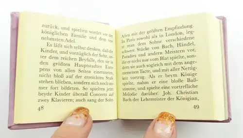 e11290 Minibuch Wofgang Amadeus Mozart Lebensbeschreibungen Irene Hempel