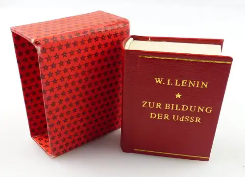 Minibuch : W.I.Lenin Zur Bildung der UdSSR  Dietz Verlag Berlin 1972 /r683