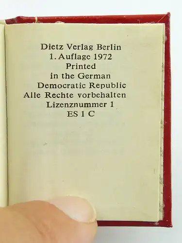 Minibuch : W.I.Lenin Zur Bildung der UdSSR  Dietz Verlag Berlin 1972 /r683