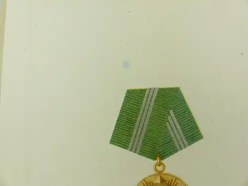 #e6934 DDR Frauen Urkunde Treue Dienste Medaille für 10 Jahre MdI Silber 1959