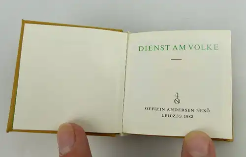 Minibuch: Dienst am Volke Offizin Andersen Nexö bu0976