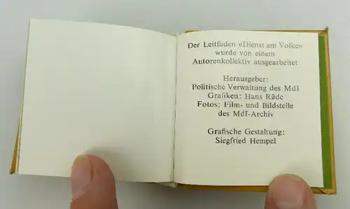 Minibuch: Dienst am Volke Offizin Andersen Nexö bu0976