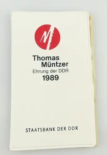 3 Medaillen : Thomas Müntzer Ehrung der DDR 1989 Staatsbank der DDR / r087