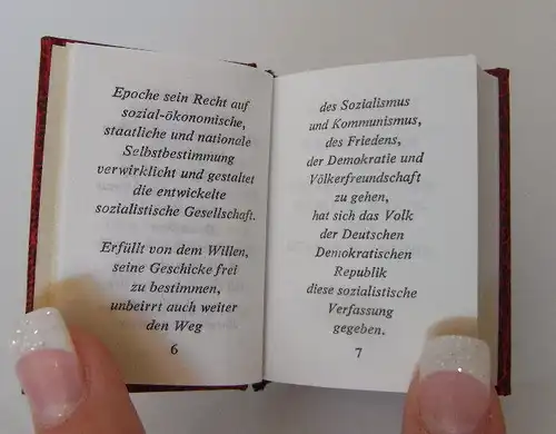Minibuch: Verfassung der deutschen demokratischen Republik 2. Auflage bu0021