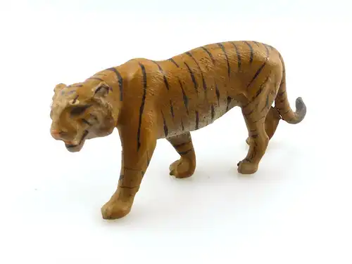 e9372 Antikspielzeug Tier Masse Figur wohl Lineol 50er Jahre Tiger