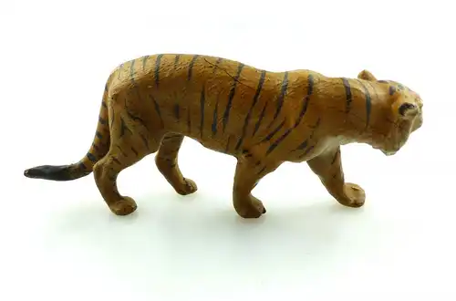 e9372 Antikspielzeug Tier Masse Figur wohl Lineol 50er Jahre Tiger